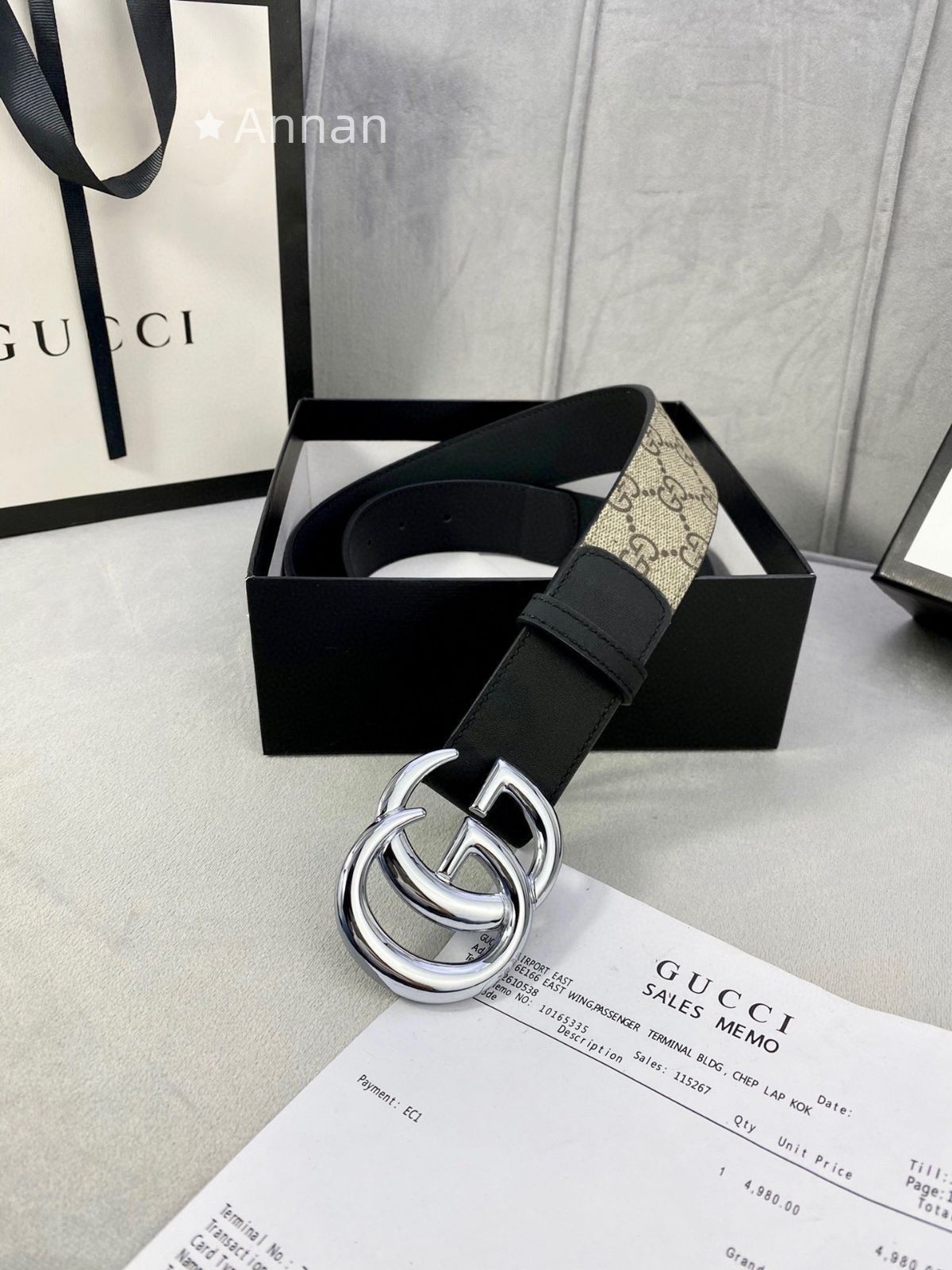 実用性 【極美品】GUCCI グッチ GG ベルト メンズ 本革 - メルカリ
