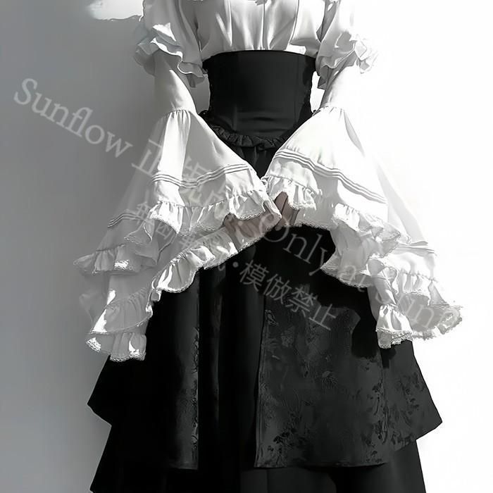 ロリータ コスチューム ハロウィン ブラウス スカート 上下セット