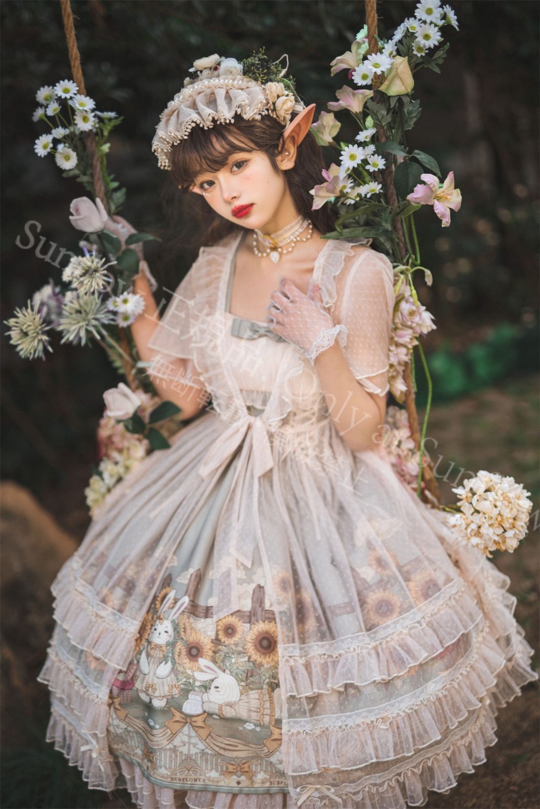 ロリータ ひまわり物語 ワンピース Lolita JSK 通販 文化祭 学園祭