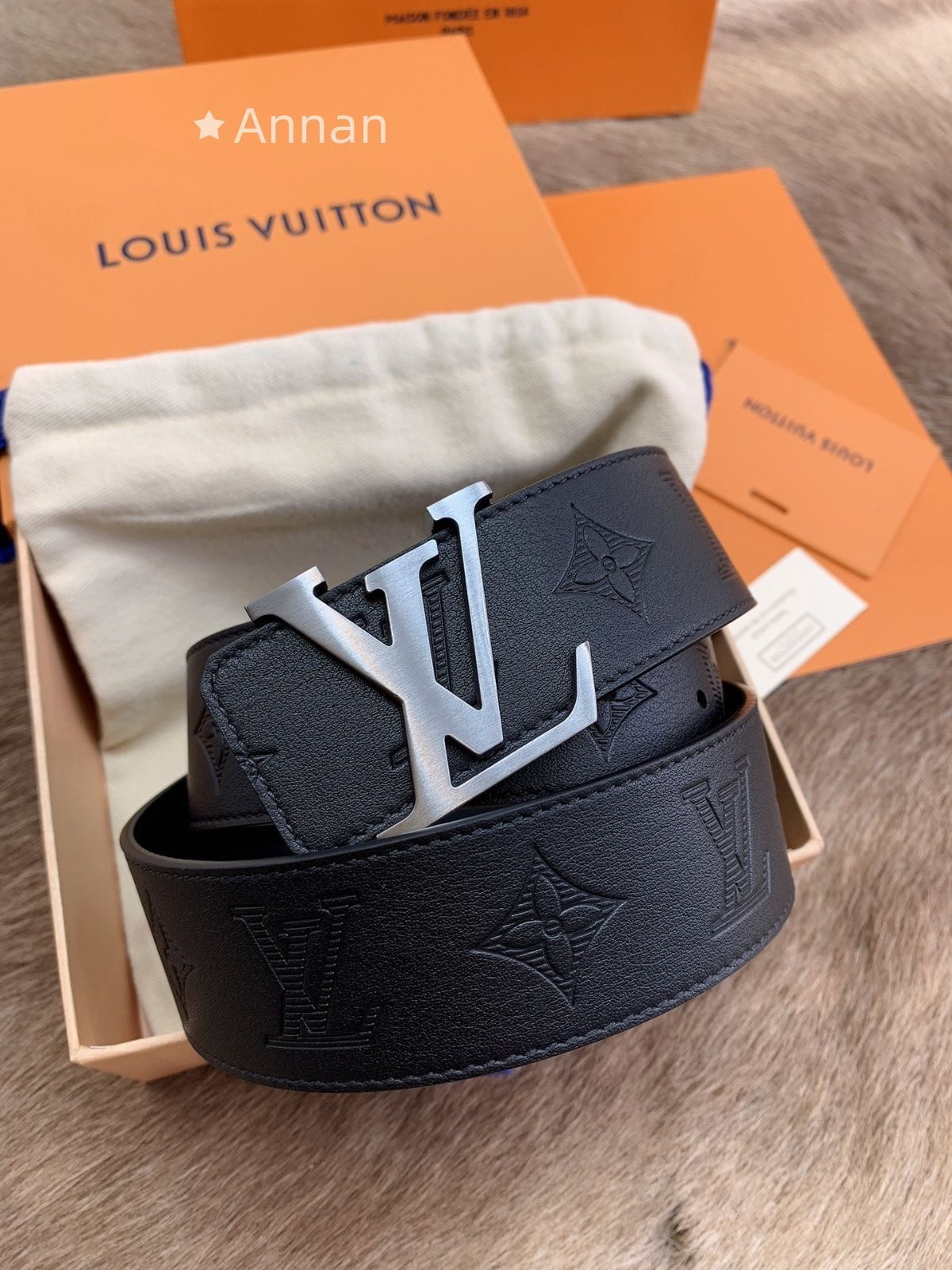 状態良 LV LOUIS VUITTON ルイヴィトン ベルト メンズ 本革