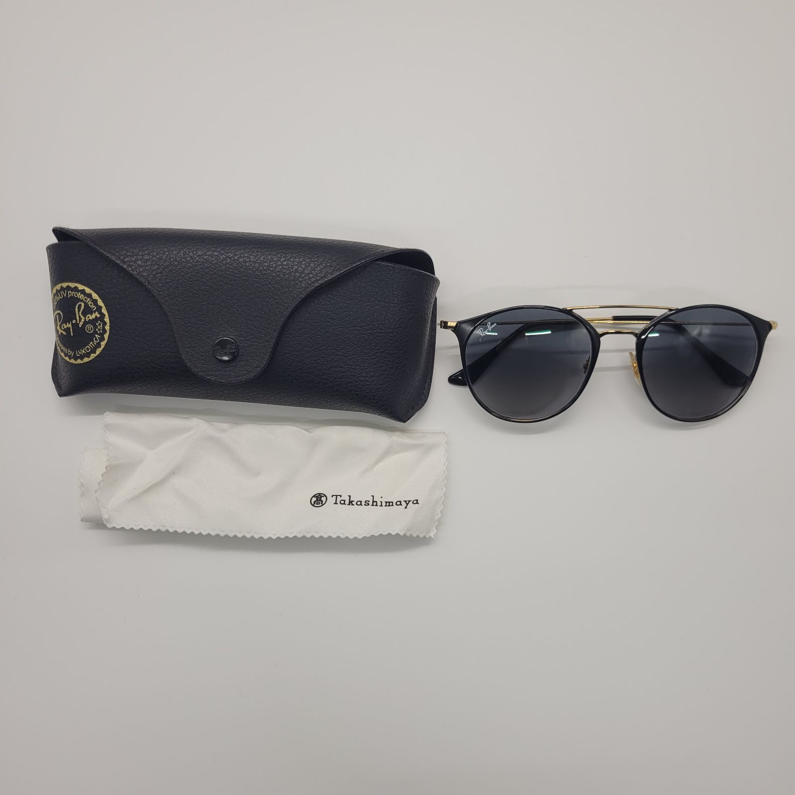 Ray-Ban レイバン ボストン型 ダブルブリッジ グレーグラデーション