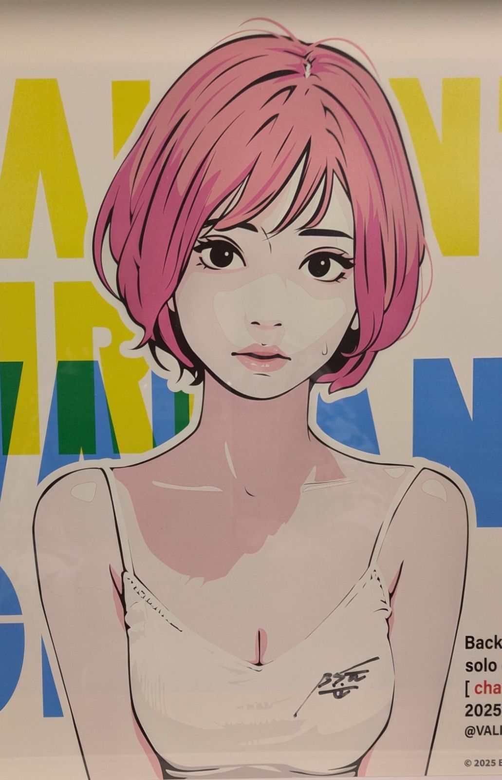 Backside works ポスター サイン入『characters』Valiant Girl 人気