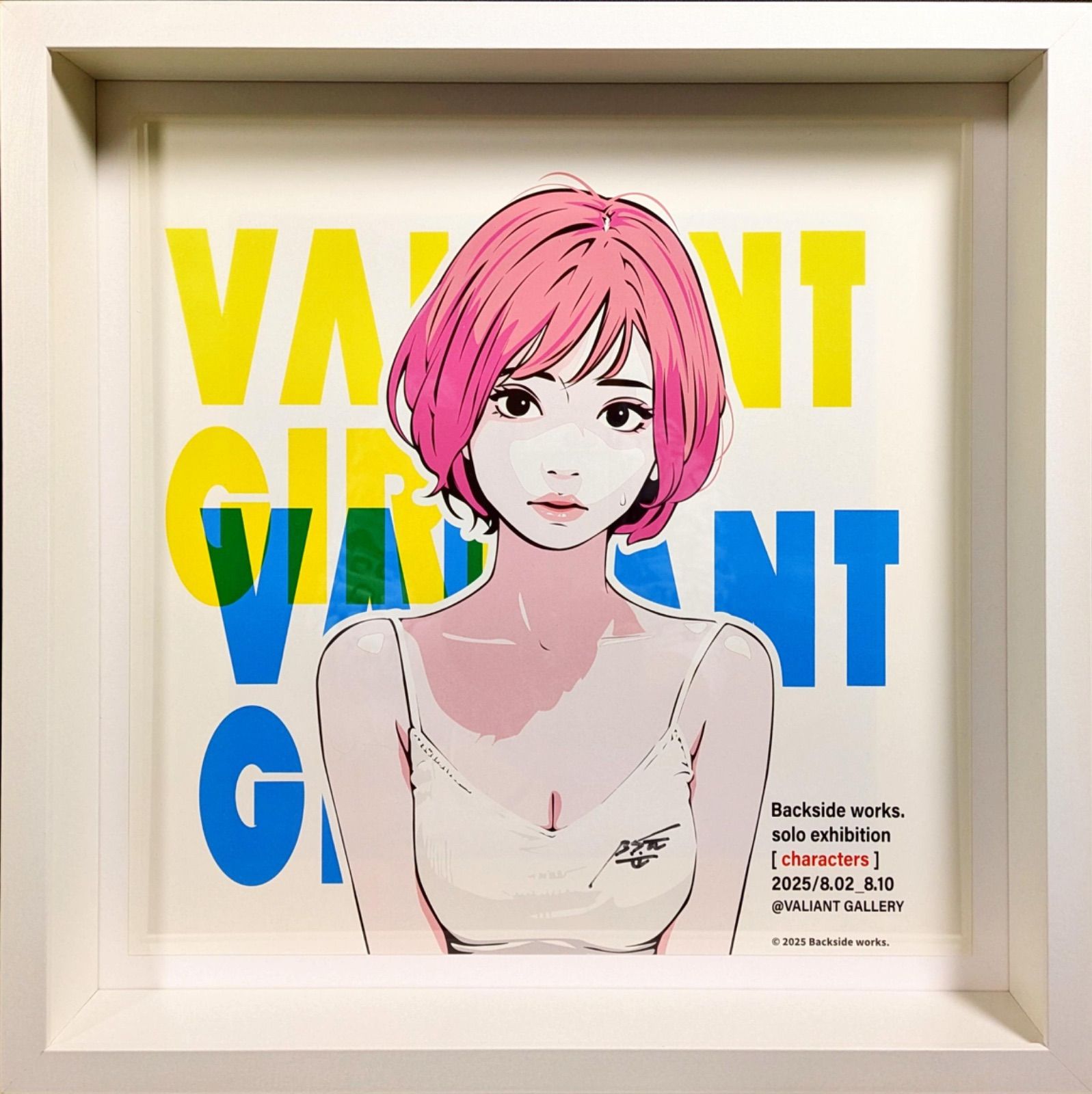 backsideworks サイン入　ポスター Backside works ポスター サイン入『characters』Valiant Girl 人気