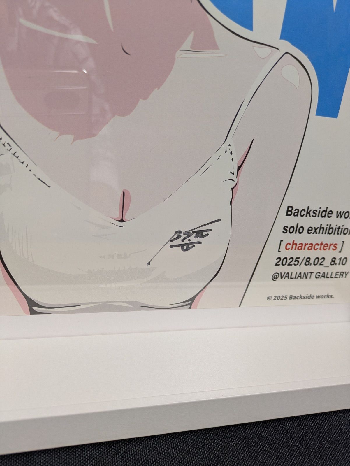 Backside works ポスター サイン入『characters』Valiant Girl 人気