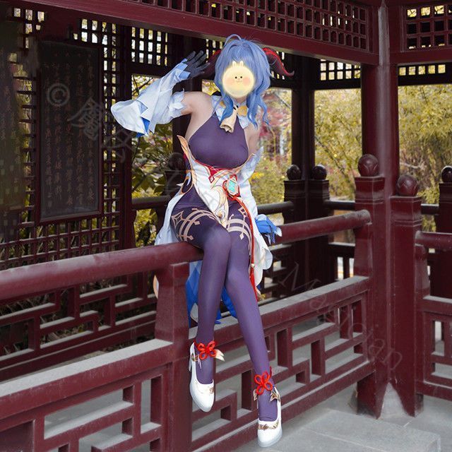 新年 用コスプレ衣装 甘雨 コスプレ衣装 豪華完全セット ウィッグ付き 女子アニメキャラクター 撮影会 イベント 仮装用 高品質 プレゼントにも最適