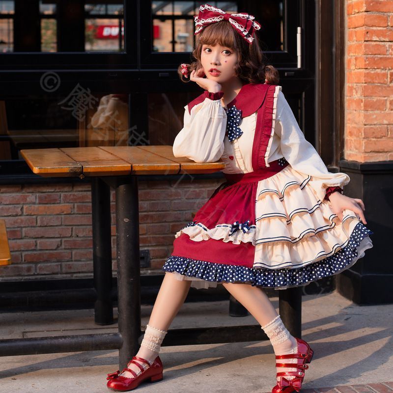 新年 用コスプレ衣装 アシンメトリー ロリータスカート お出かけ 女子会に コーデ