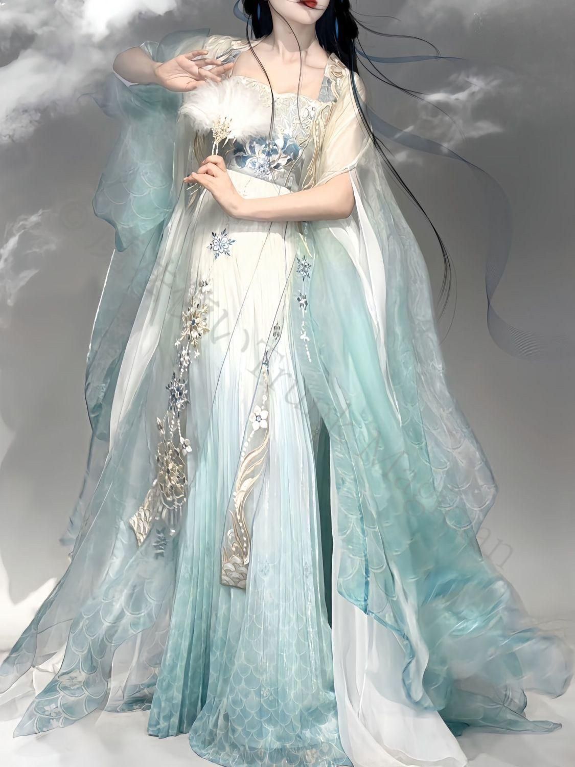 新年 用コスプレ衣装 漢服 ト ステージ衣装 中華風 コスプレ 仙女服 華服 撮影 コスプレセット 撮影会 イベント 推し活 プレゼントHF―012