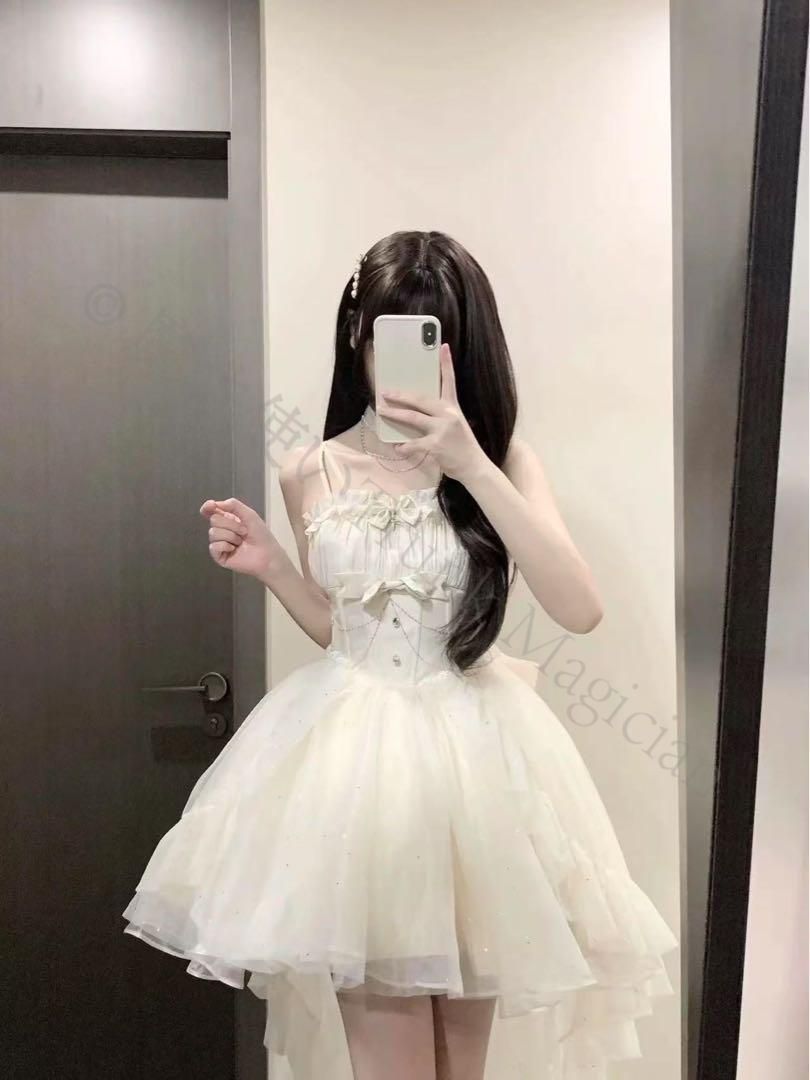 新年クリスマス用コスプレ衣装 ゴスロリドレス ポラリスライトドレス