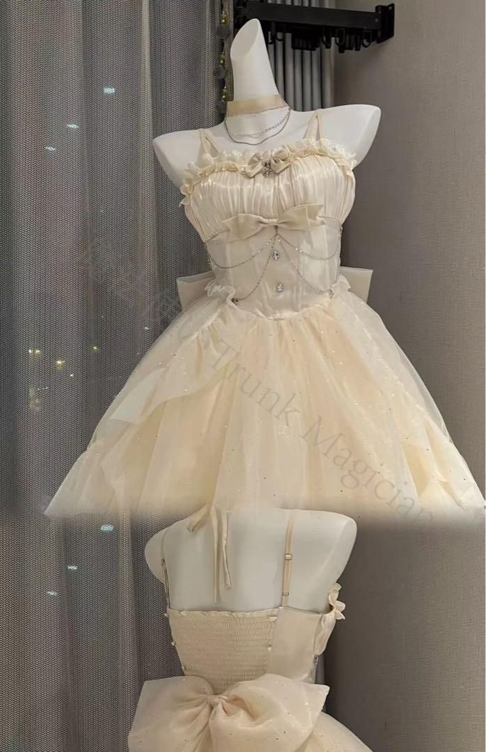 新年クリスマス用コスプレ衣装 ゴスロリドレス ポラリスライトドレス