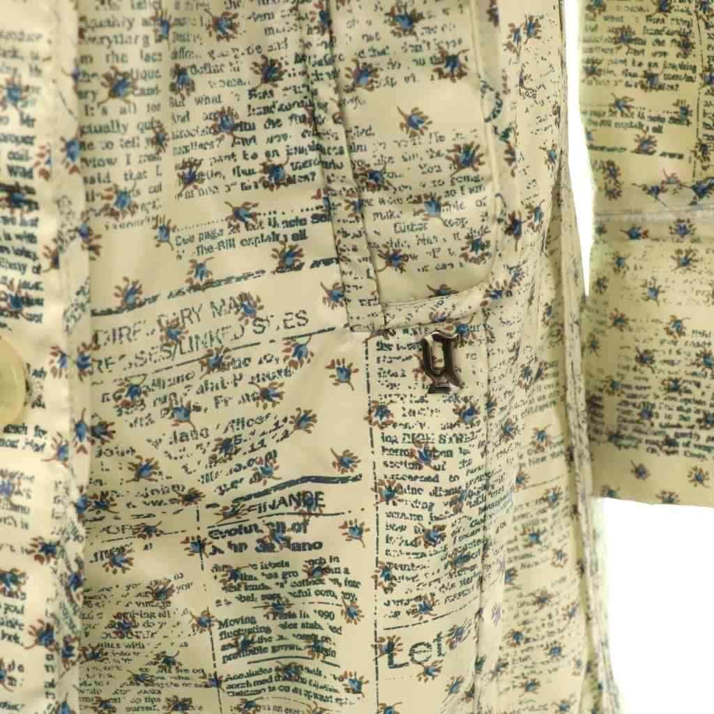 ジョンガリアーノ JOHN GALLIANO ニュースペーパー 中綿 コート