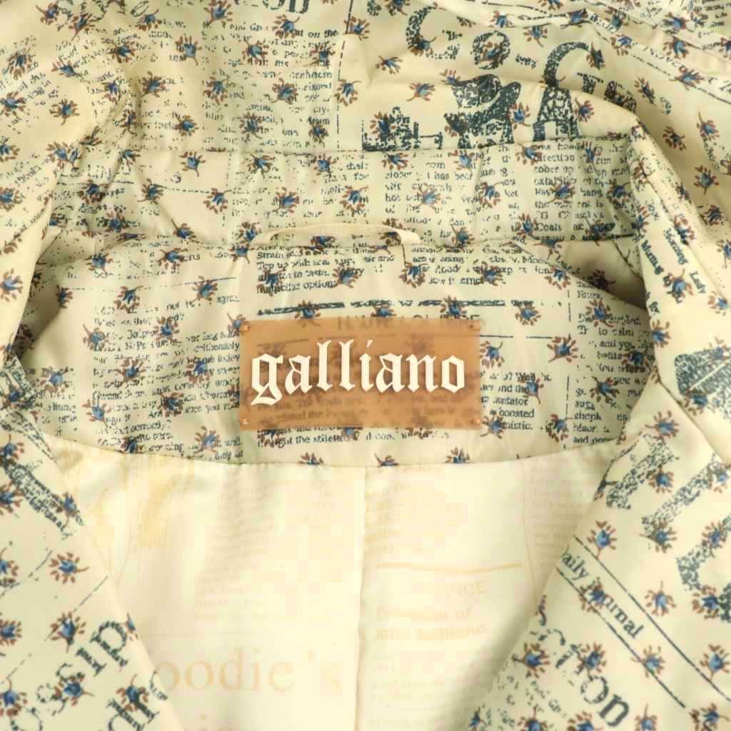 ジョンガリアーノ JOHN GALLIANO ニュースペーパー 中綿 コート