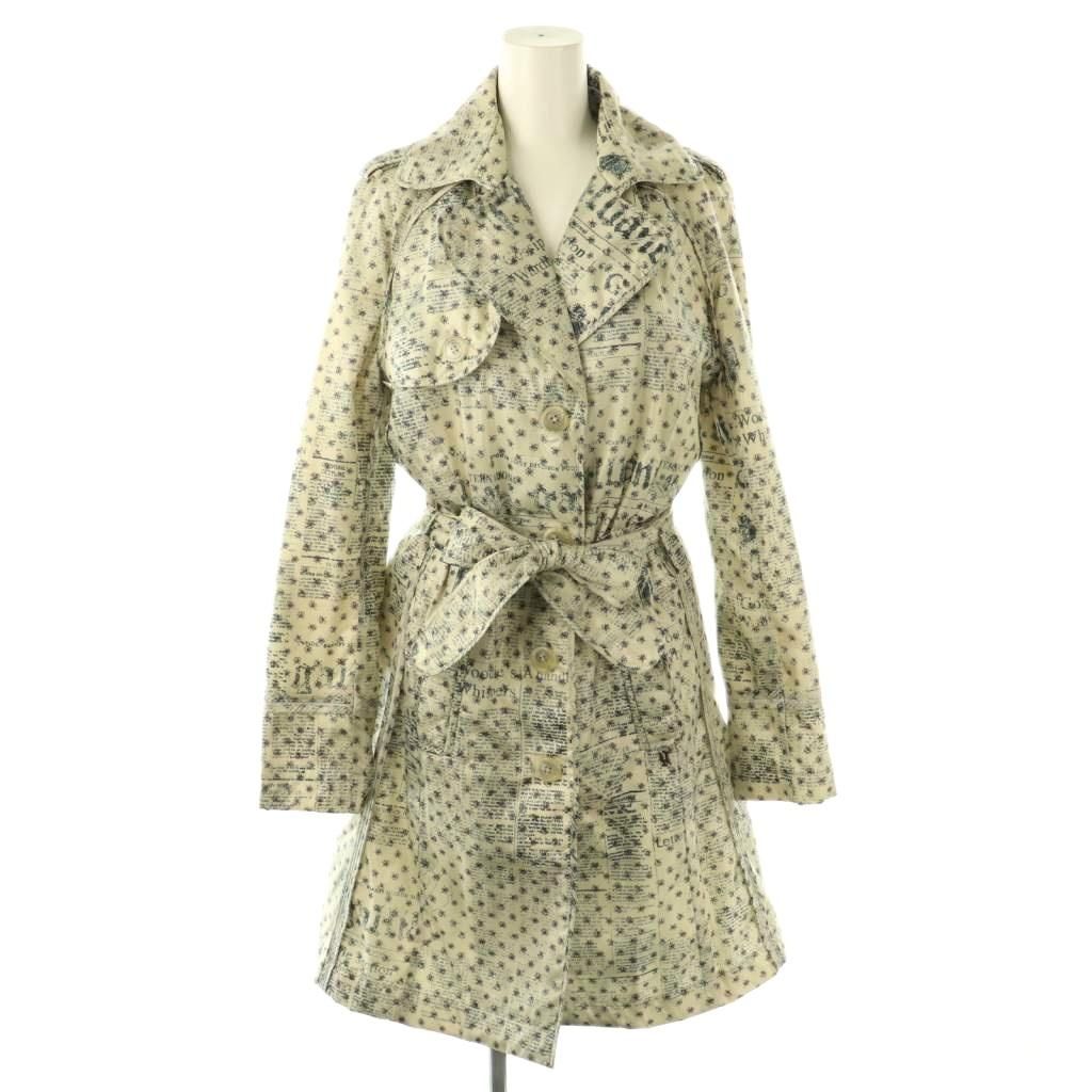 ジョンガリアーノ JOHN GALLIANO ニュースペーパー 中綿 コート