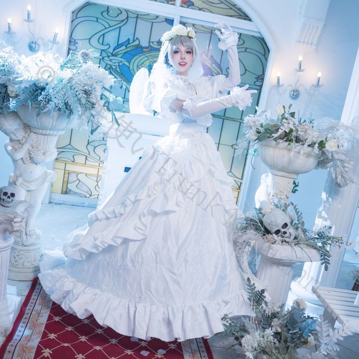 新年 用コスプレ衣装 レッドレディ 約束の日 奇珍コスプレ衣装 フルセット 高品質 豪華ドレス 撮影会 イベント用 S～XLサイズ対応