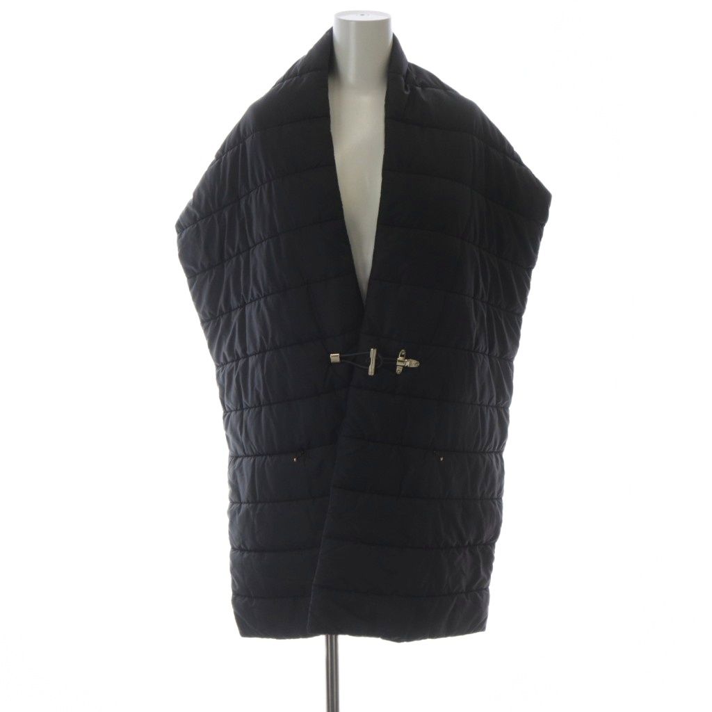 フェイ Fay マフラー ベスト ケープ キルティング ブラック YO 24 GY 57