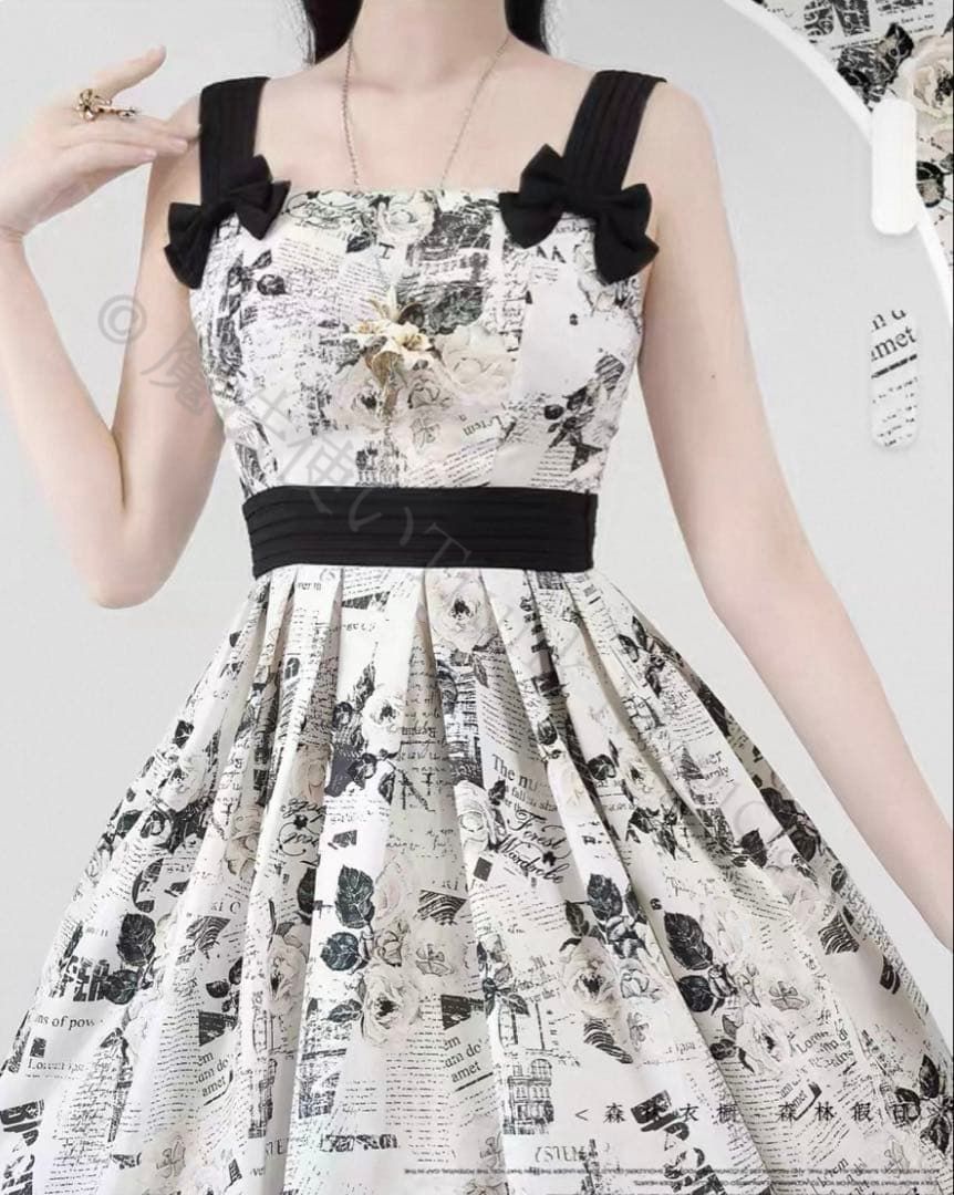 新年 用コスプレ衣装 ロリータ風シンプルジャンパースカート デートや女子会 お出かけに