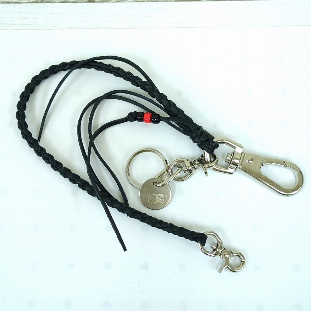 レッドムーン ウォレット ロープ レザー ウォレットチェーン ブラック