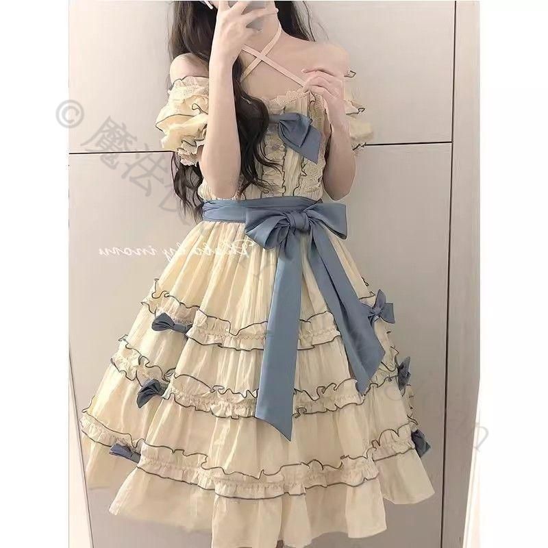 新年 用コスプレ衣装 豪華姫系 lolita 可愛 レトロ風 オリジナル jsk ロリータ ワンピース 美しい刺繍