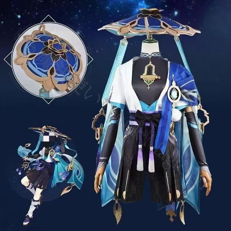 新年 用コスプレ衣装 スカラマシュ Scaramouche 放浪者 コス衣装 ウィッグ付 大人用 仮装