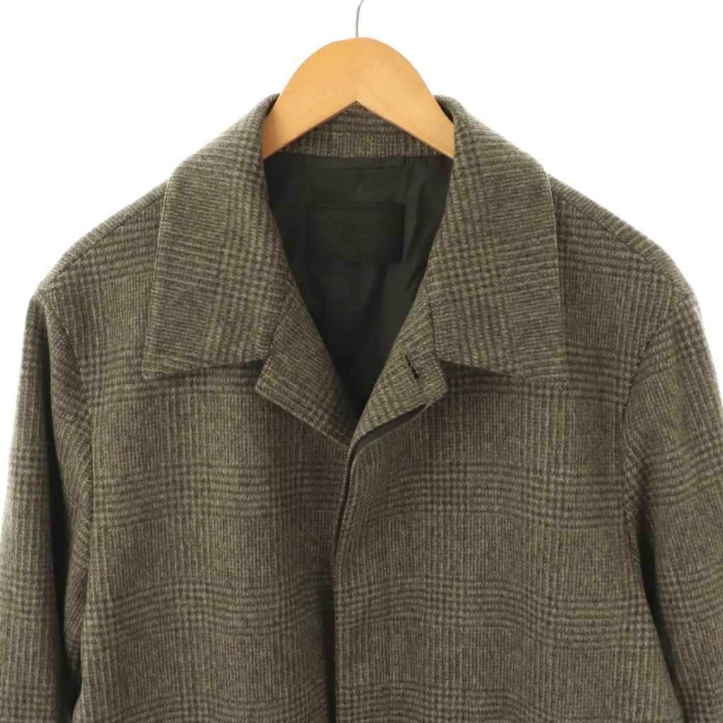 プラダ PRADA コート ステンカラー アウター ロング ウール アルパカ混