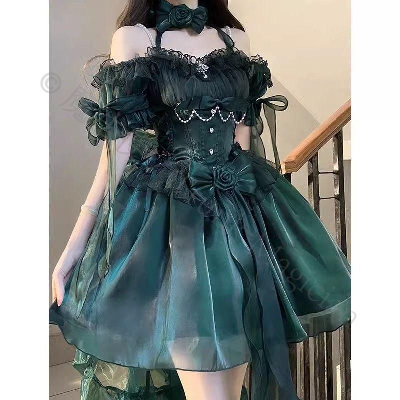 新年クリスマス用コスプレ衣装 豪華姫系 lolita 可愛 レトロ風