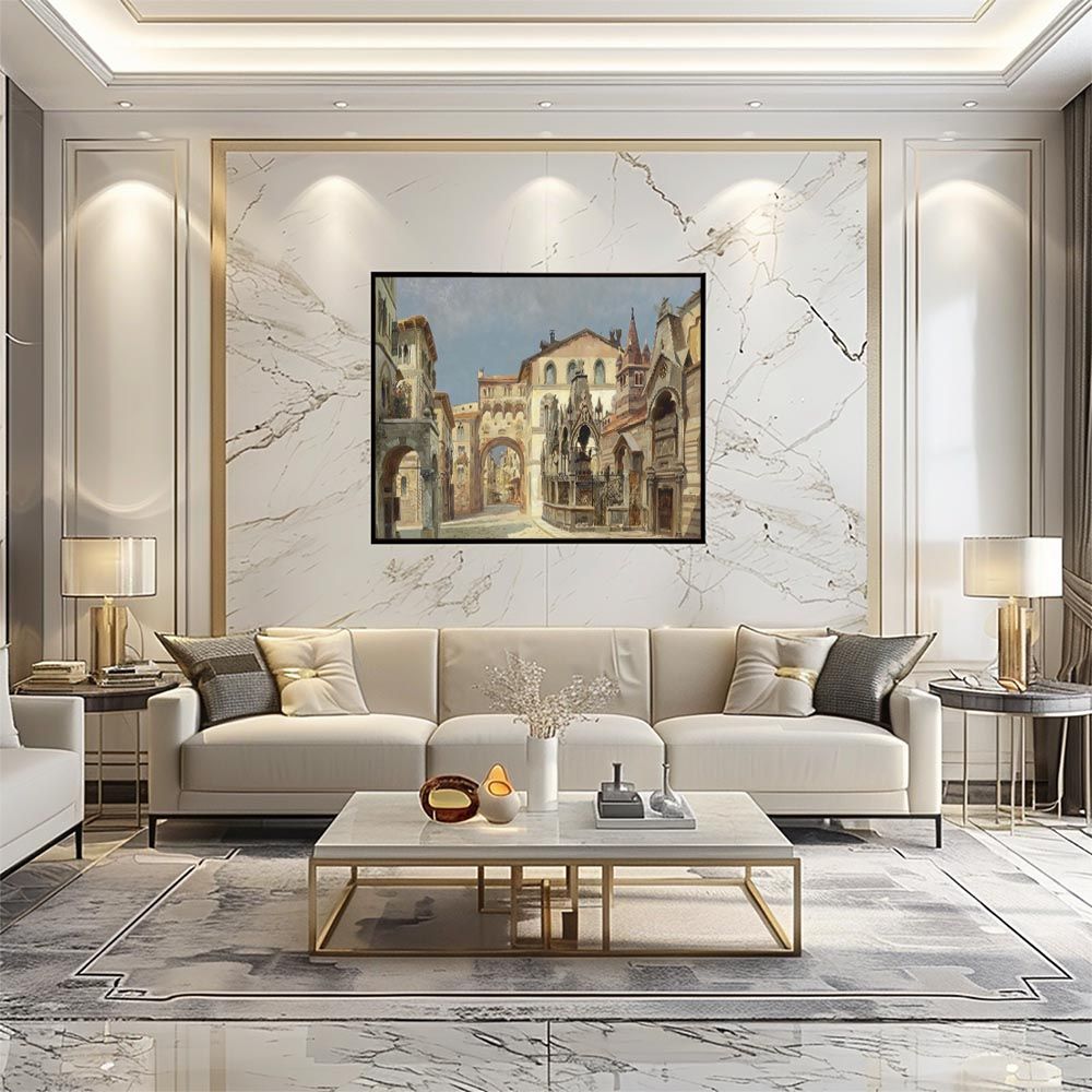 A4サイズ（約21x30cm）】【bn-poster-4225】フレーム付き 世界の古い