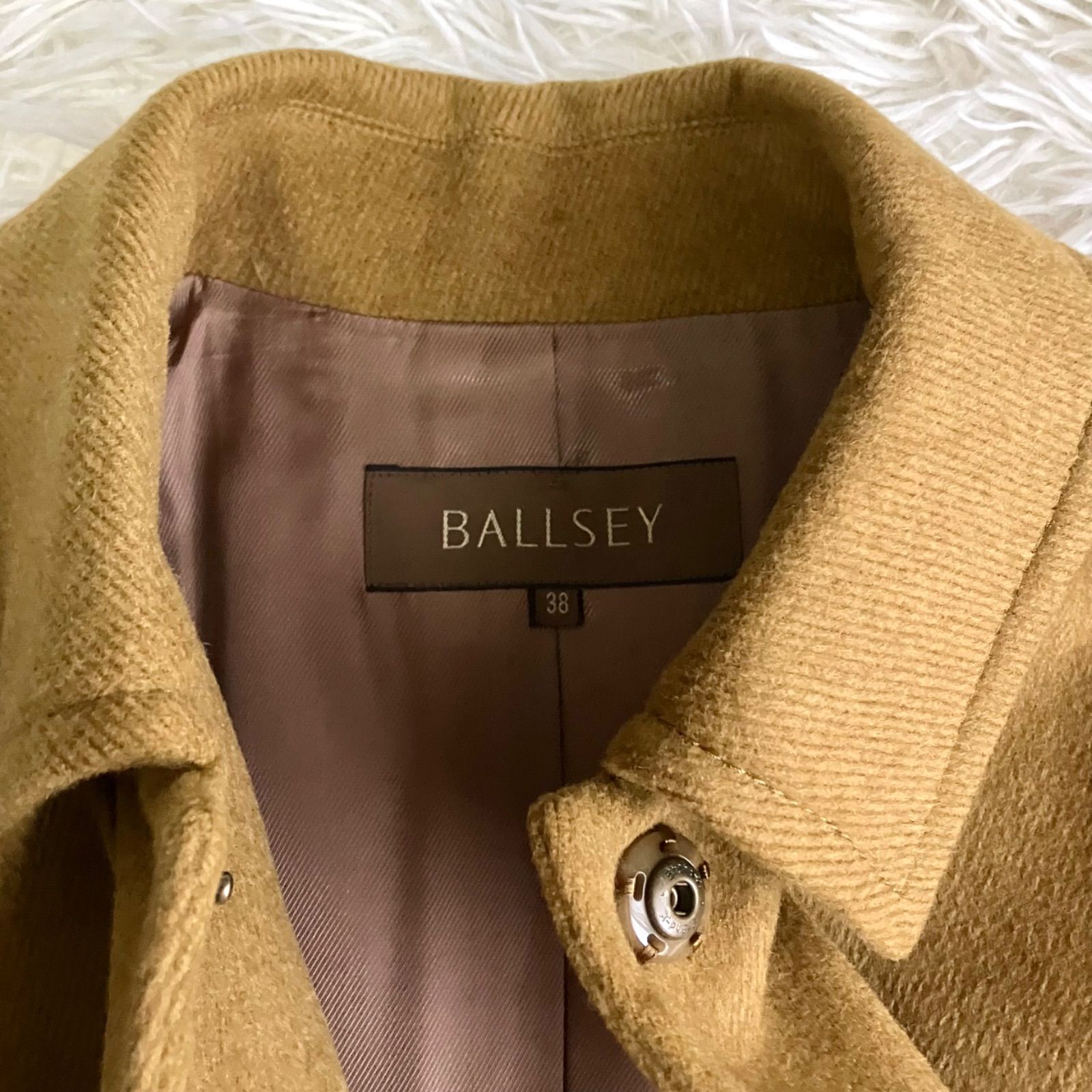 トゥモローランド アンゴラウールニットコート 38 NQ 美品 Ballsey