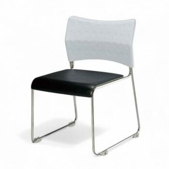 ポイント14倍 12 5 テーブルチェアー スタッキングチェアーDDブラック2脚セット LMC-LBKCR 2 P