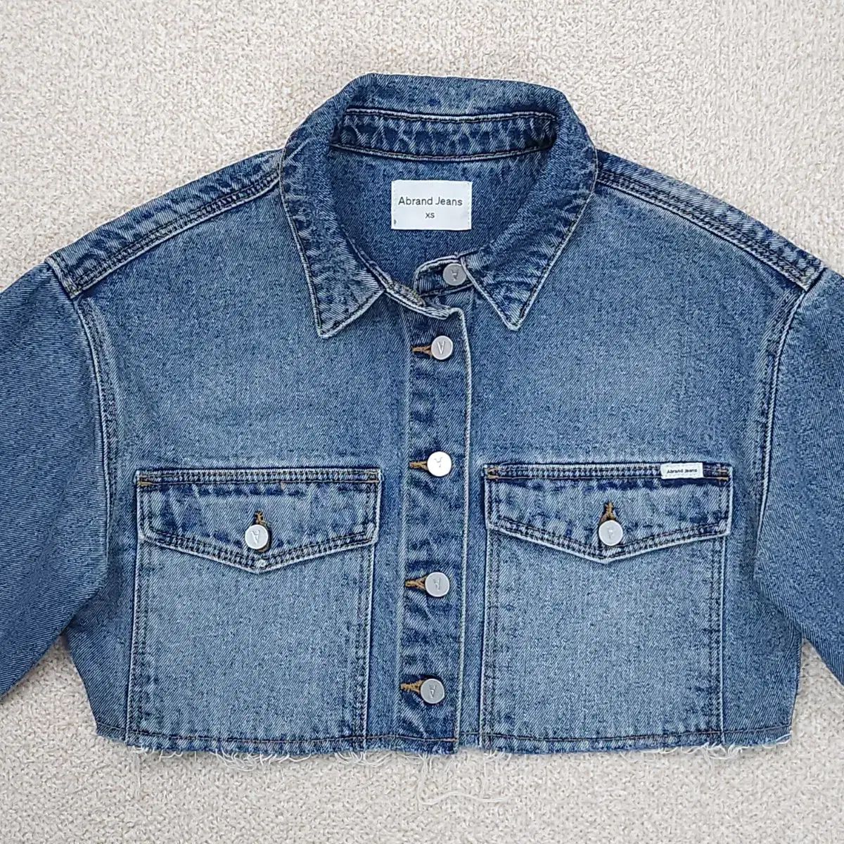 XS)AbrandJeans レディース クロップド デニムジャケット H1M2429
