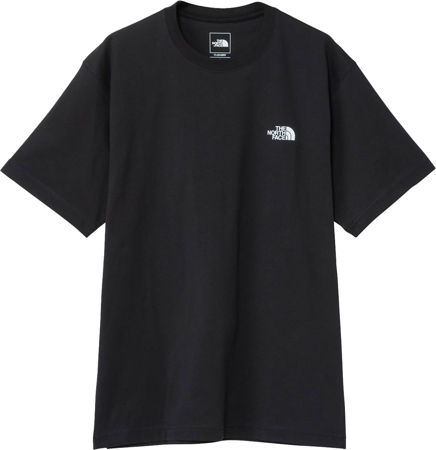 ザ・ノース・フェイス THE NORTH FACE アウトドア ショートスリーブフラッシュドライピクセルプラントコットンティー メンズ レディース 半袖Tシャツ ハーフスリーブ トップス ウェア 吸汗 速乾 植物系繊維 NT32549 K ブラック