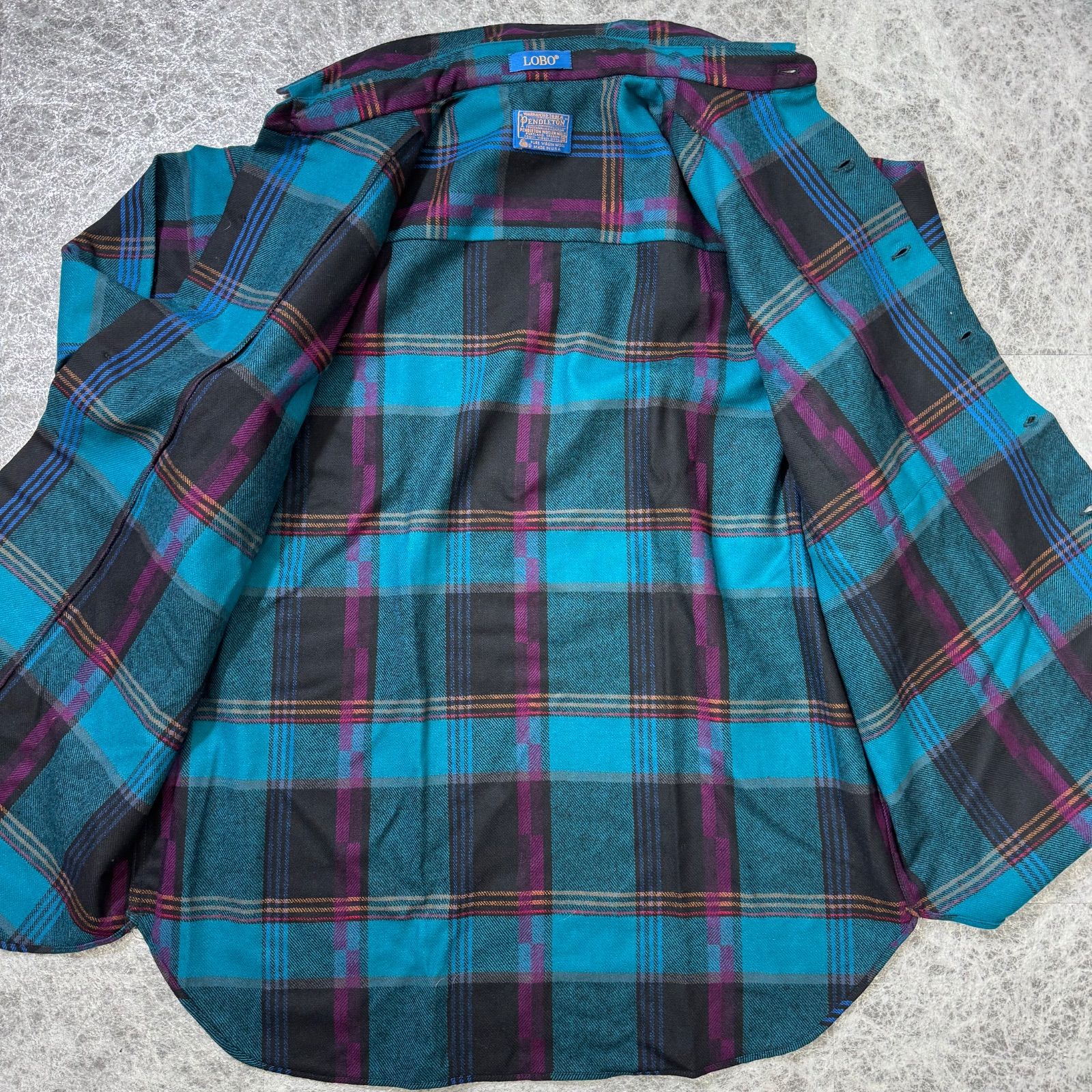 PENDLETON ペンドルトン LOBO 80s〜90s USA製 ウール チェック
