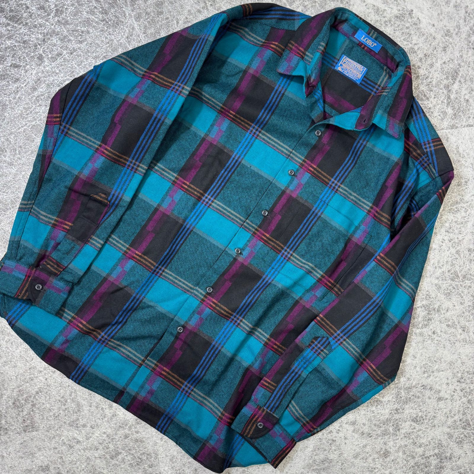 PENDLETON ペンドルトン LOBO 80s〜90s USA製 ウール チェック