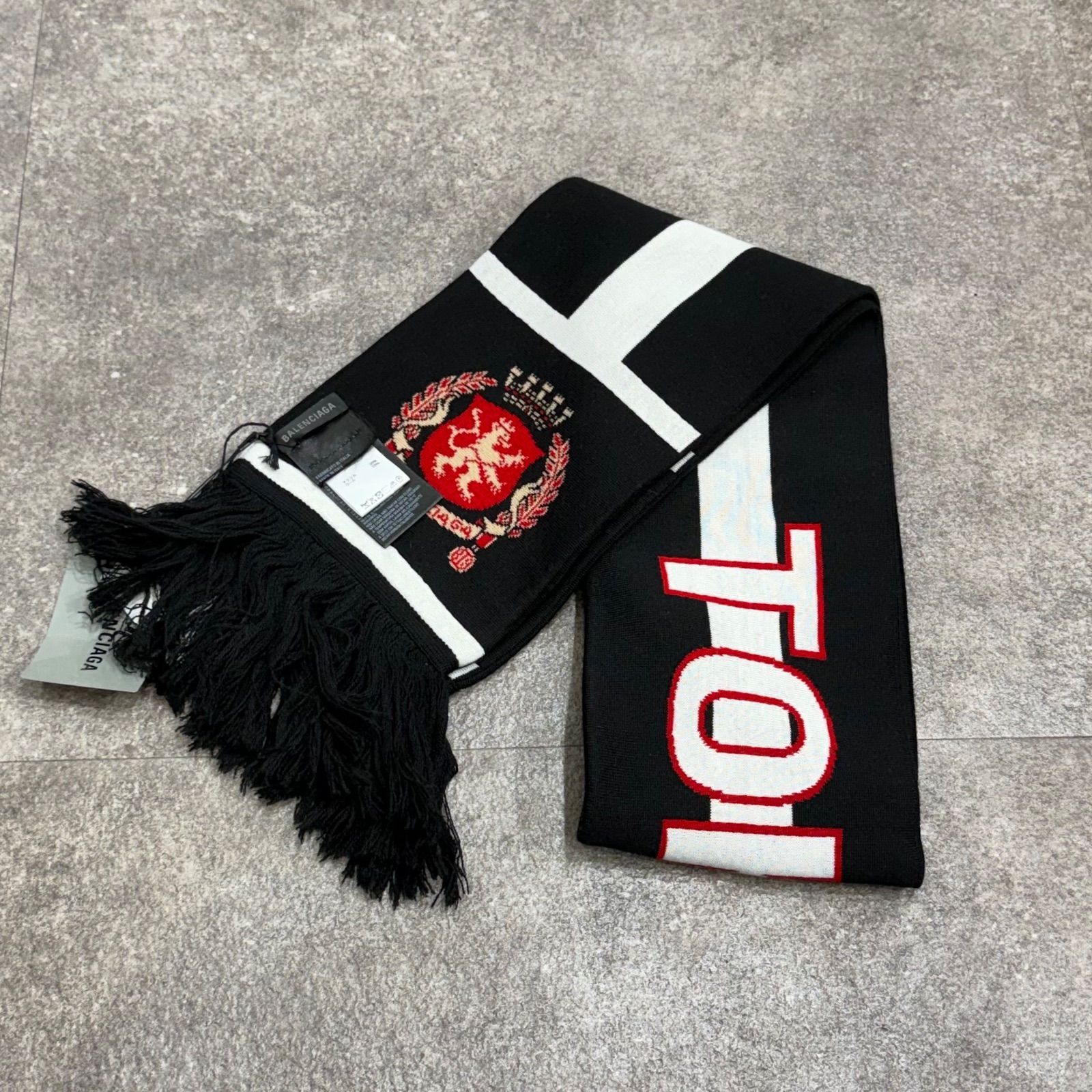 未使用 BALENCIAGA サッカー マフラー マフラー バレンシアガ 778778