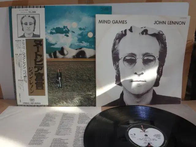 日本 LP John Lennon Mind Games 1973 年 早い