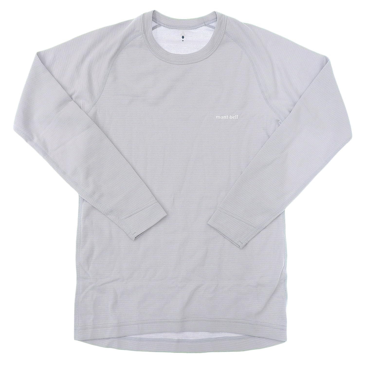 モンベル アンダーウエア メンズ ジオライン M.W.ラウンドネックシャツ 1107704 ライトグレー LGY XL