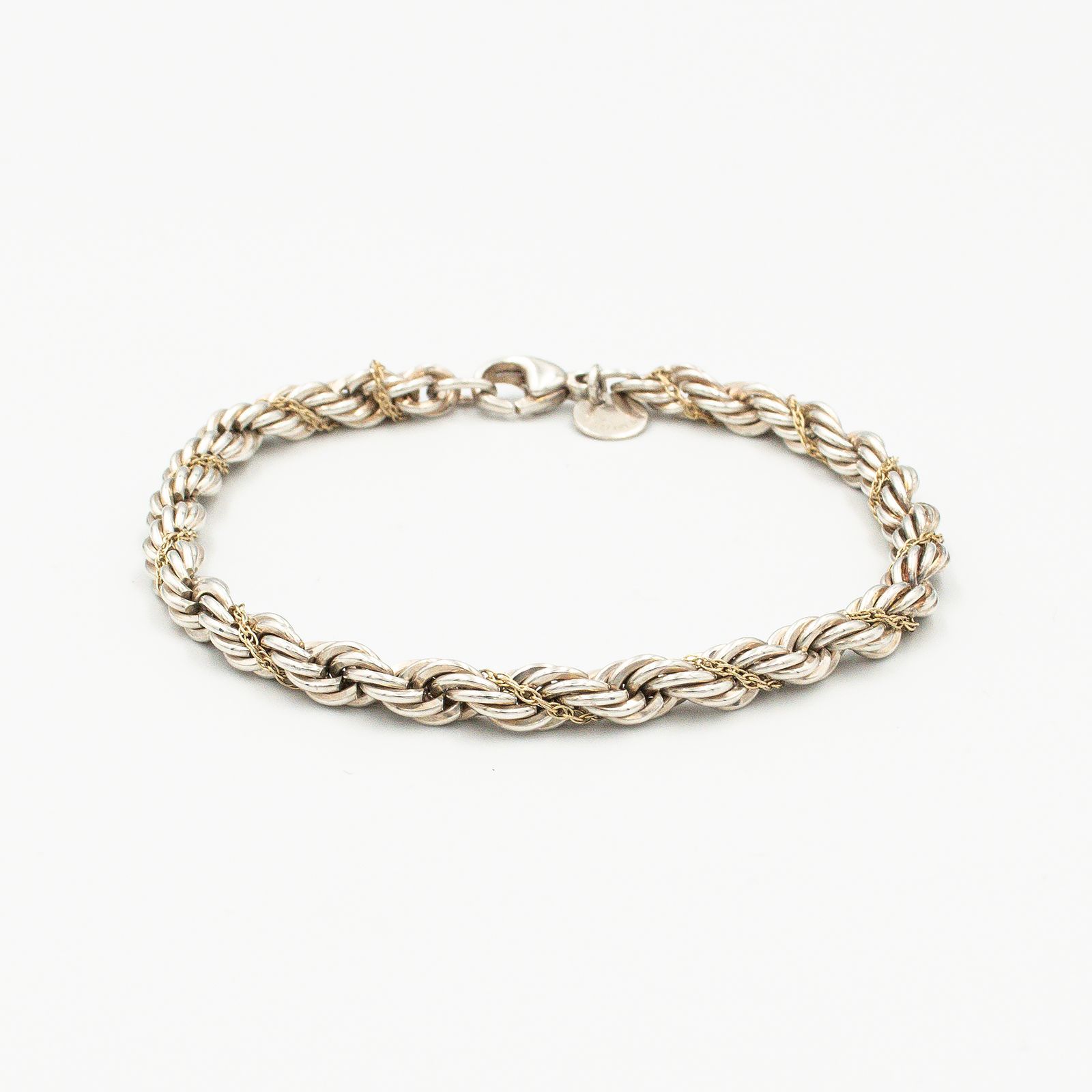 ヴィンテージ ティファニー ツイストロープ ブレスレット 18.8cm 90