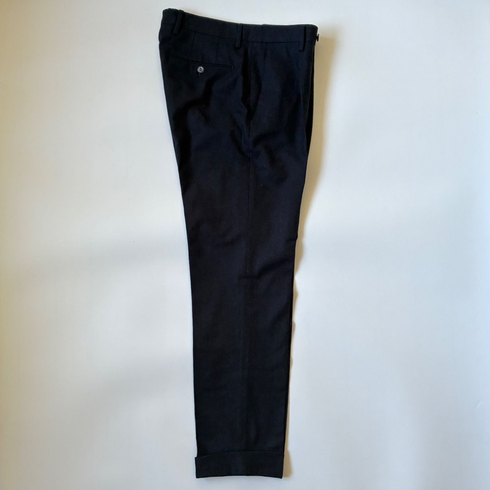 GERMANO / BEAMS F別注 ウール サキソニー ワンプリーツ スラックス