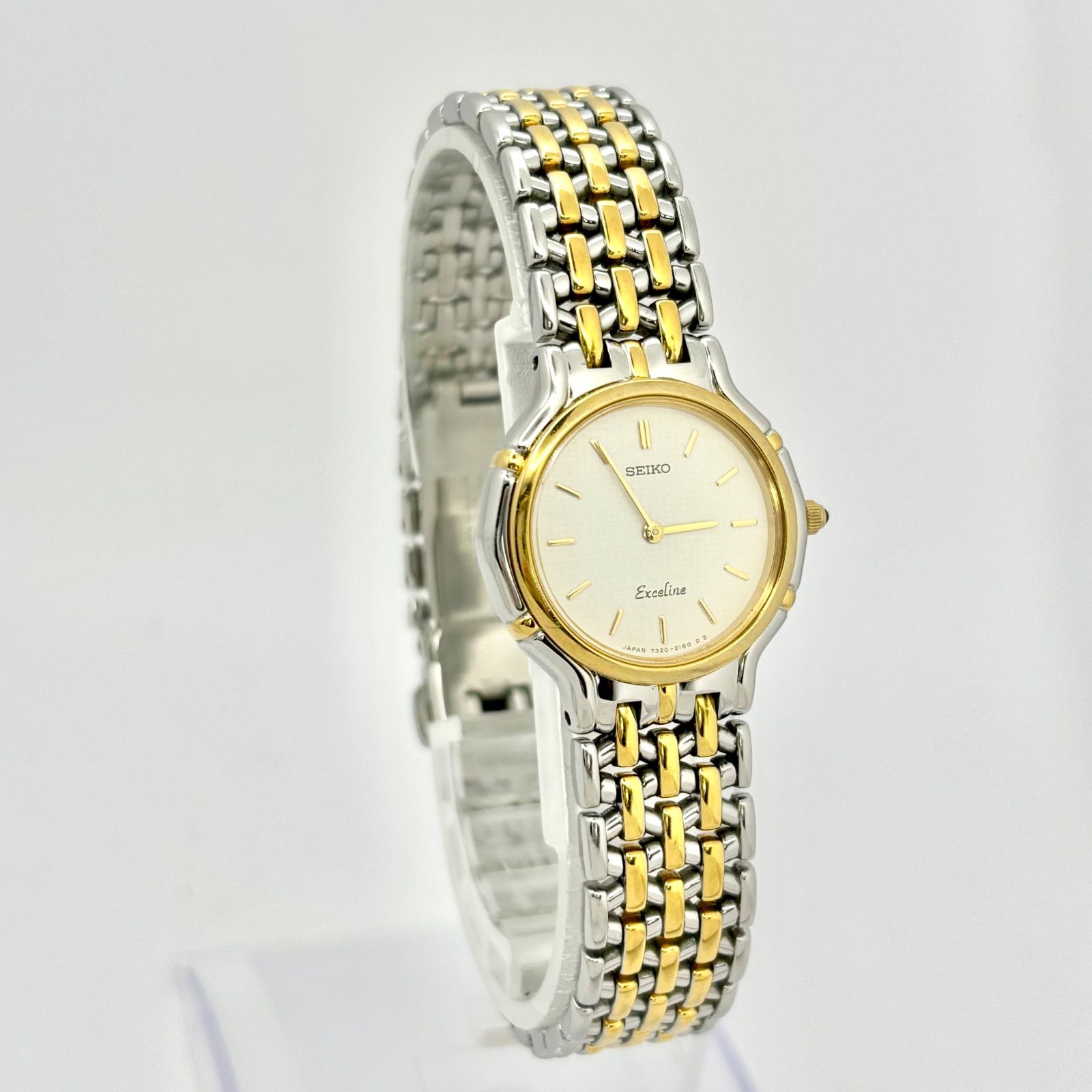 稼働 新品電池 SEIKO Exceline 1220-5160腕時計 美品 稼動品】腕時計