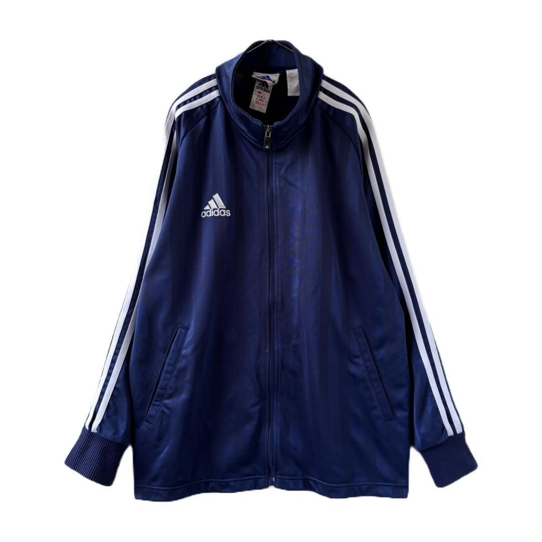 90s adidas トラックジャケット 刺繍 ストライプ 万国旗 スリーライン