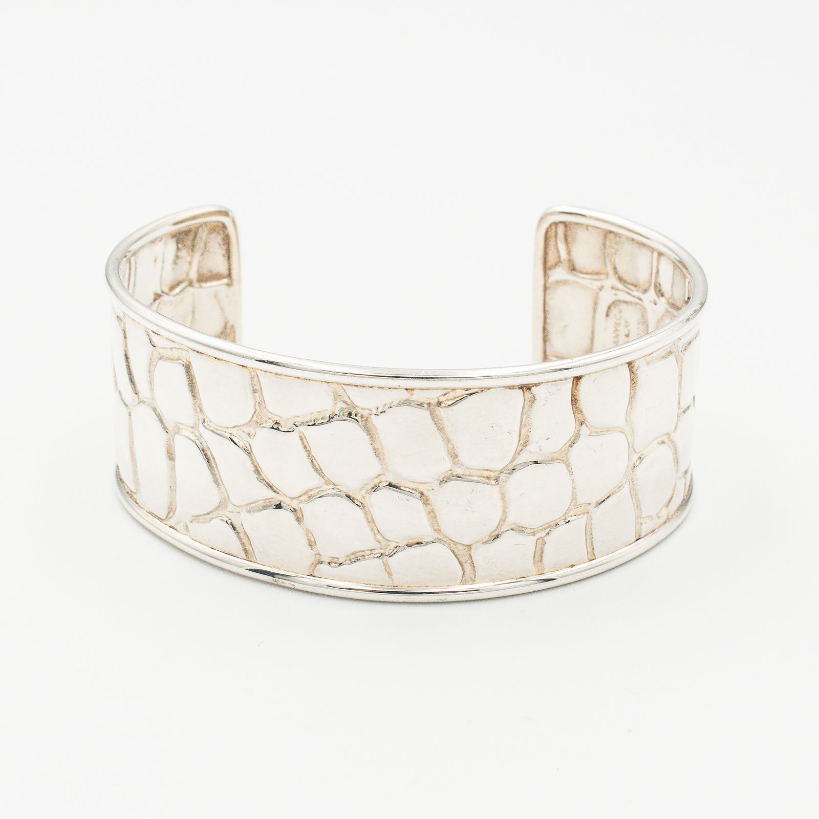 ヴィンテージ ティファニー クロコダイル カフ ブレスレット 1980年代