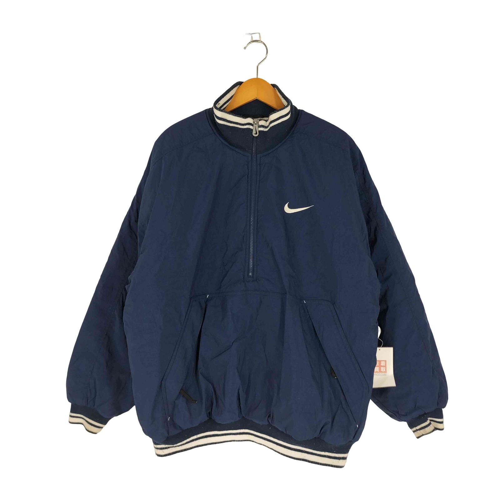 ナイキ NIKE 90S 銀タグ バックスウッシュ パテッドプルオーバー 