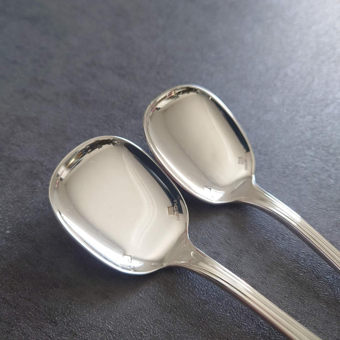 希少 美品 クリストフル アルビ アイスクリームスプーン 2点 - メルカリ