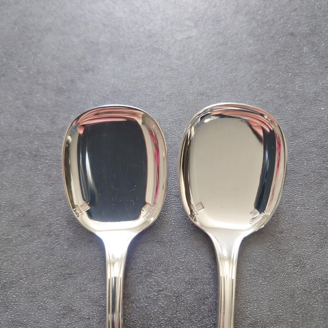 希少 美品 クリストフル アルビ アイスクリームスプーン 2点 - メルカリ