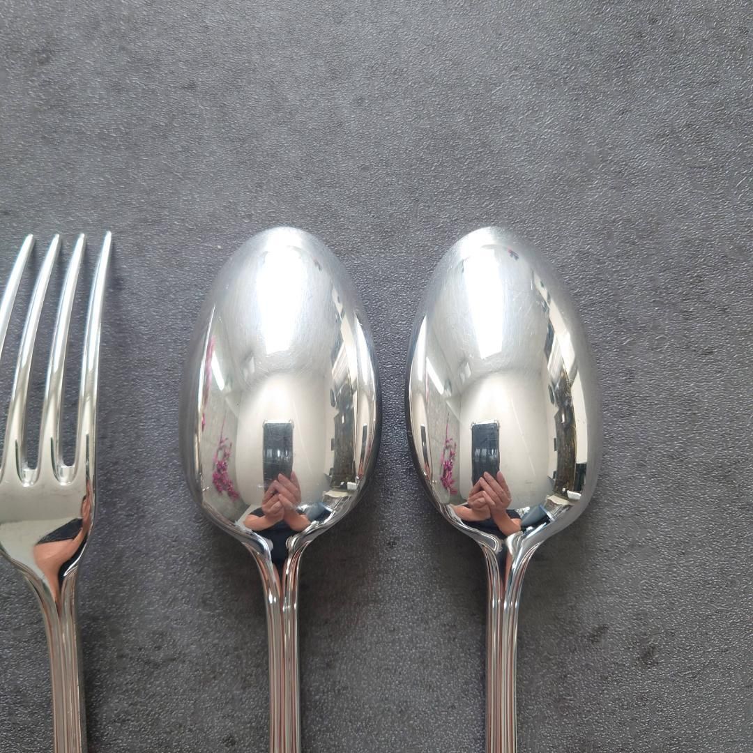 美品 クリストフル アルビ デザート ナイフ フォーク スプーン 6点