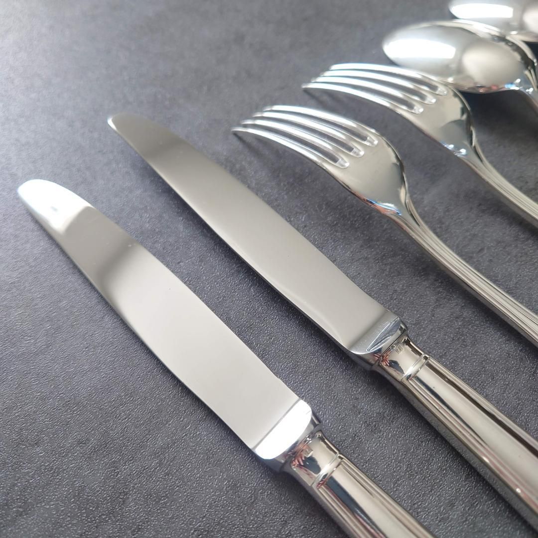 美品 クリストフル アルビ デザート ナイフ フォーク スプーン 6点