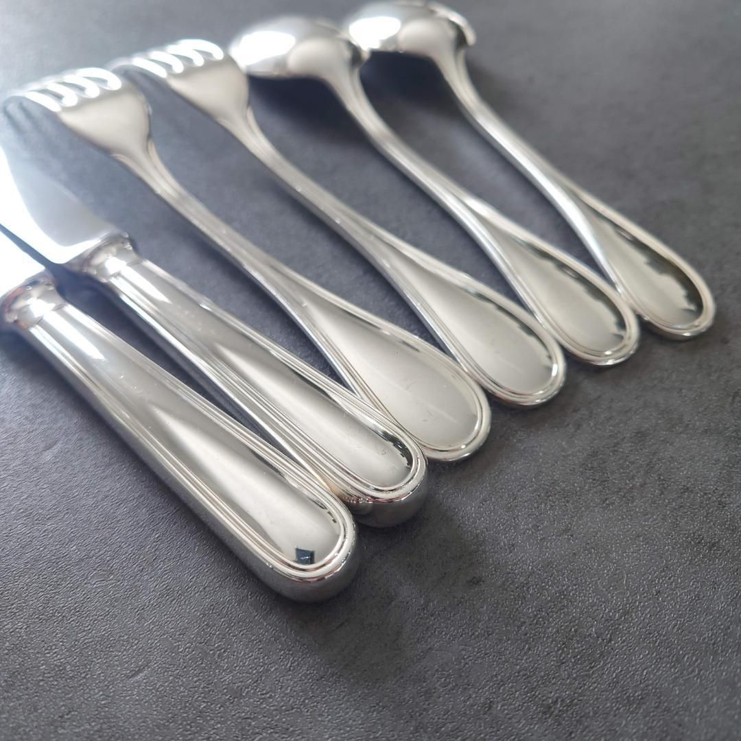 美品 クリストフル アルビ デザート ナイフ フォーク スプーン 6点