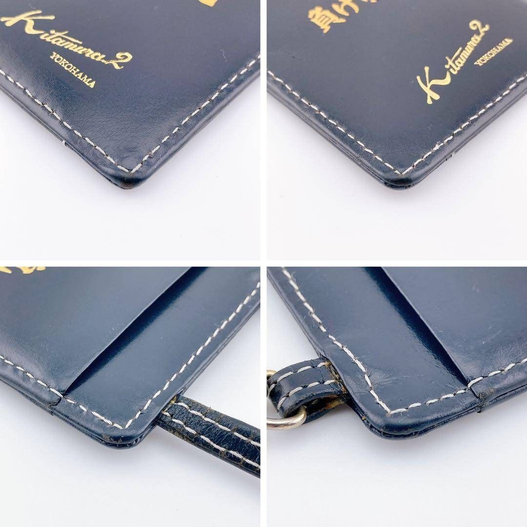 Kitamura ケース ネイビー Kitamura 2 キタムラ カードケース ネイビー レザー パスケース - メルカリ