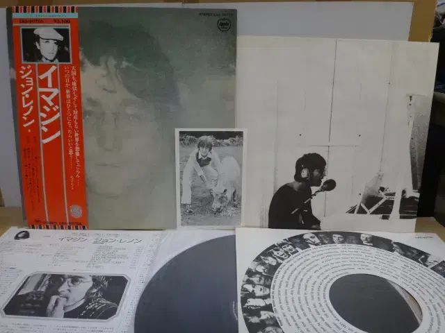 日本 LP John Lennon ー Imagine ポスター カード 含め