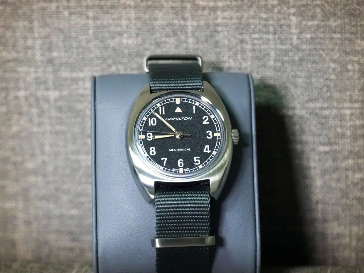  HAMILTON ハミルトン W10 黒 판 シャツ 自動巻き時計 腕時計(アナログ)