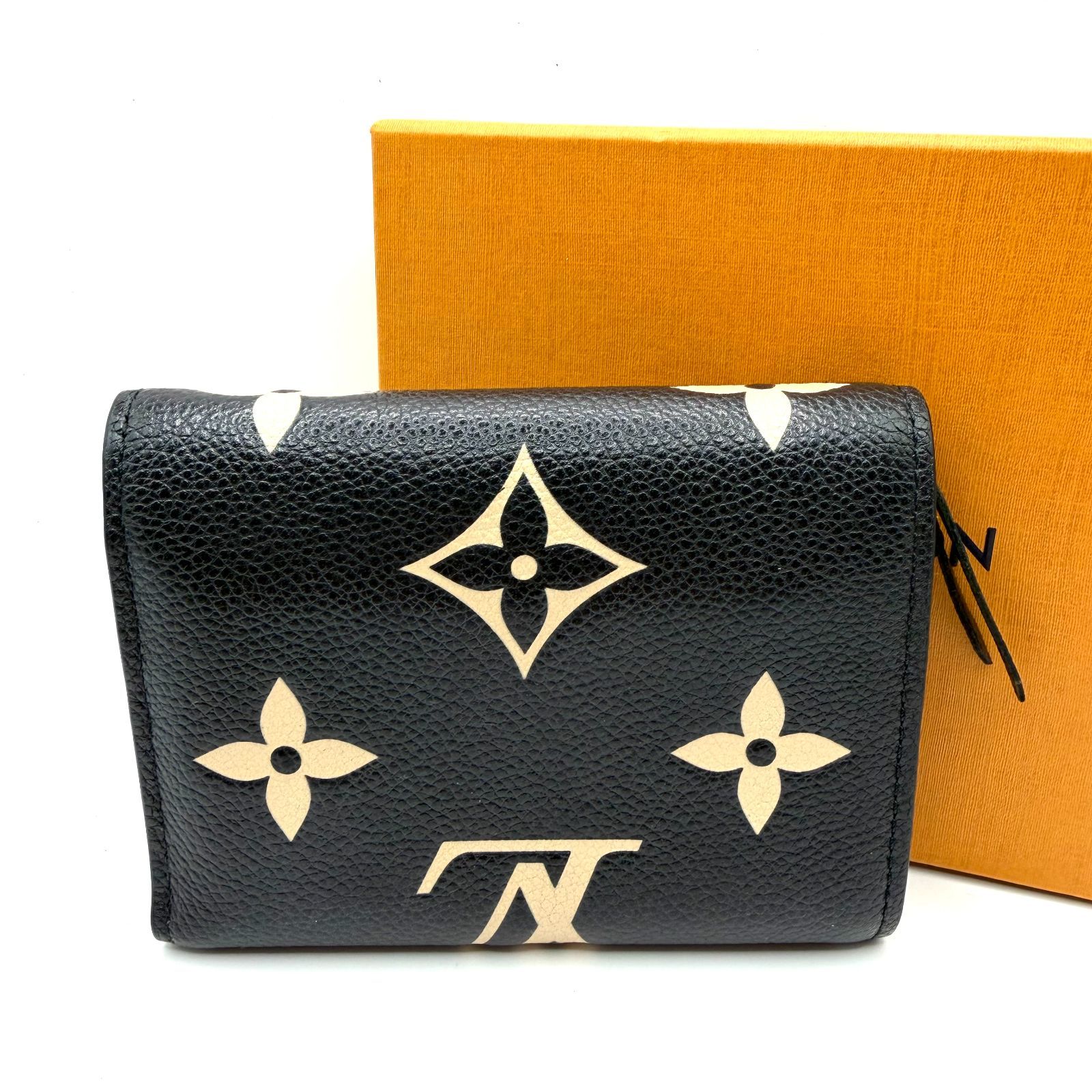 【最高級美品】ルイヴィトン アンプラント ヴィクトリーヌ バイカラー 黒 464 ルイヴィトン アンプラント ヴィクトリーヌ バイカラー 折り財布 新型