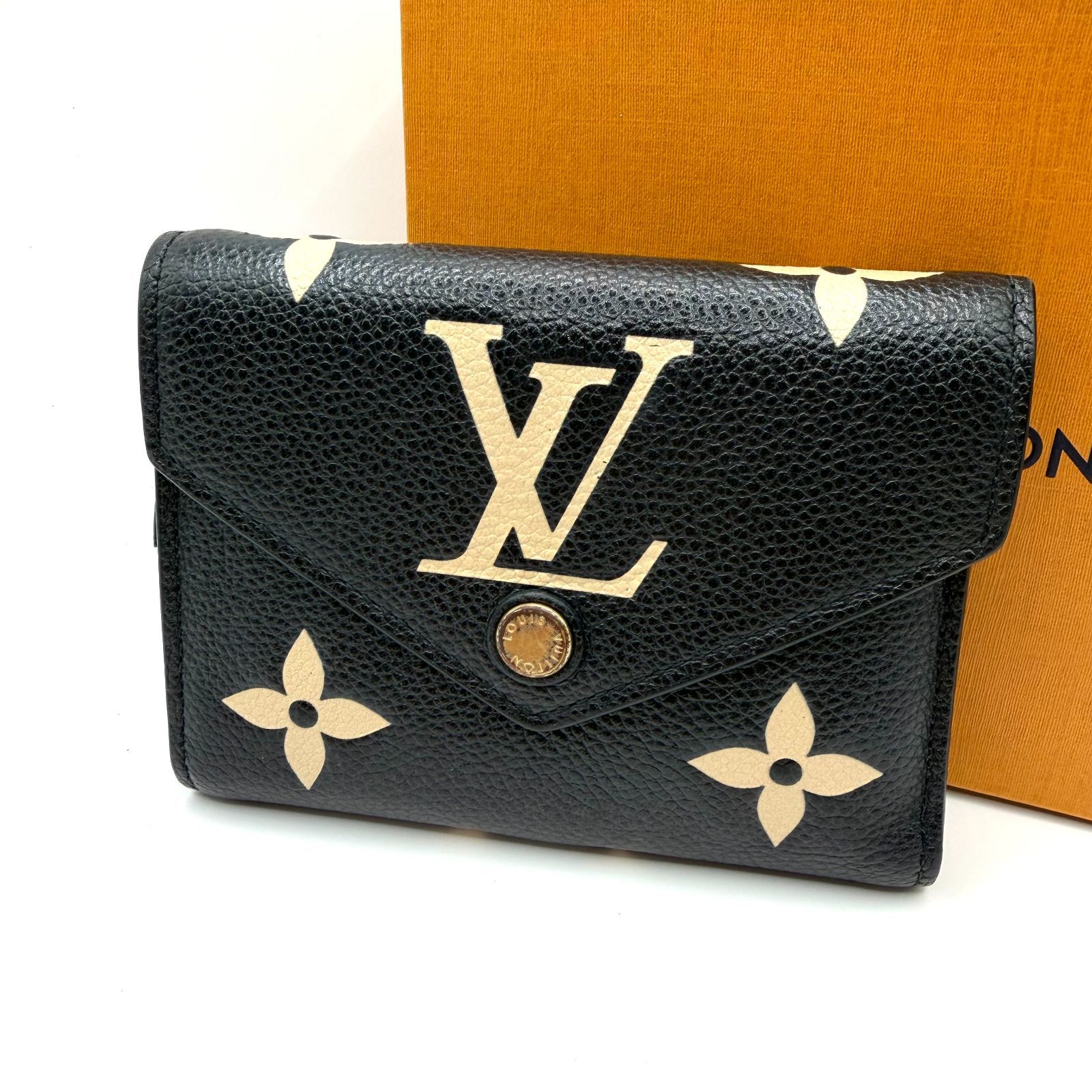 ルイヴィトン アンプラント ヴィクトリーヌ バイカラー 折り財布 新型